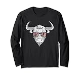 Cooler Bison Stier mit Zottelhaar Schottisches Hochlandrind Lang