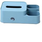 BUYEDBD Taschentuchbox Paper Towel Box Cover Napkin Container Box Home Desktop Manager Remote Control Bracket Cosmetic Box(Blue)