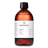 Naissance Kaltgepresstes Rizinusöl (Nr. 217) - 450ml - Kaltgepresst - für Haare, Bart, Wimpern, Augenbrauen, Haut, G