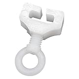 DELFRA 10 T-Feststeller - Stopper für T-Schienen Vorhang - Weiss - Wohnmob