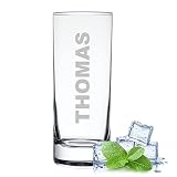 polar-effekt Wasserglas 485 ml mit personalisierter Gravur - Glas für verschiedene Getränke - ideal als Geburtstagsgeschenk - für Erw