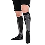 Haltungshelfer Kompressionssocken Für Schmerzfreie Beine & FuBe,Revitalcare OrthopädischeKompressionsstrümpfe,Pregnancy Compression socks (Schwarz2+1GRATIS, 38-41 (L/XL))
