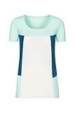Rock Experience Damen Drum Ss Woman T-Shirt mit kurzen Ärmeln, Blau/Hellblau/Weiß, Larg