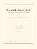 Deutsches Rechtswörterbuch: Wörterbuch der älteren deutschen Rechtssprache. Band XV, Heft 1/2 – Triumph – überg
