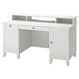 Ikea IDANÄS Schreibtisch mit Zusatzeinheit, weiß