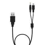 Mcbazel 2 in 1 PSP Ladekabel, USB-Ladekabel Ladegerät Kabel für PSP 3000/2000/1000/PS3