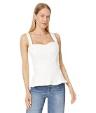 7 For All Mankind Damen Sweetheart Seamed Top, Sonnig, X