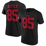 Fanatics - NFL San Francisco 49ers Kittle Name & Number Graphic T-Shirt - Schwarz Farbe Schwarz, Größe XL