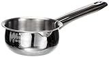 IBILI Stielkasserolle Prisma gewölbt 10 cm aus Edelstahl/Metall, Silb