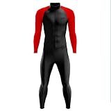 CYTSH Atmungsaktiver Radklage Herren, Triathlon-Set, einteiliger Overall, Lange Ärmel/Hosen, mit Taschen 9d Gel. Pad, MTB Passen (Color : 01, Size : X-Large)