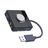 GADAW USB Auditory Externe Soundkarte Für Computer 7.1 Surround Sound Einfache Installation Auditory C