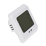 Gatuida Digitaler Fußbodenheizungsthermostat mit Touch LCD Programmierbarer Temperaturregler Externer Fühler Vielseitige Zeitprogramme Stör Technologie Kompakt für Elektrische H
