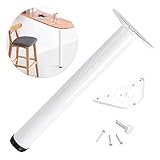 Tischbeine Aus Aluminiumlegierung, Verstellbare Möbelbeine, Industrielle Metallmöbelfüße, Diy-Schreibtischbeine, Esstisch Beine, Barbeine, Couchtischbeine, Anpassbare Höhe 20–140 cm/White/30Cm(11.8In)