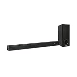 Metronic 477592 Soundbar Bluetooth v5.3 mit Subwoofer mit Kabel, für PC oder TV, 180 W, Stereo 2.1, Audio-TV, USB, AUX, optisch, Wandmontage, Fernbedienung