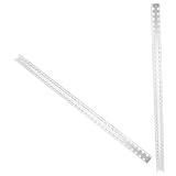 Aluminiumprofil L-förmiger Träger, 40 Löcher Roboterzubehör 12x12mm 3103-0040-0328, Genaue Kontur, Silber, 328mm Läng