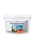 Fassadenfarbe 5 Liter ca. 30 m² Wilckens Farbe Außen Dispersion Fassade weiß Beton Mauerwerk