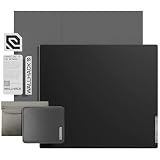 Wallhack SP-004 Glas Gaming Mousepad Professionelles Esport mit Spezialoberfläche für maximale Geschwindigkeit und Kontrolle,großes GlasPad vollständiger Silikonbasis - Schwarz,XL 49 cm x 43