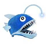 Laterne Fischhut Kostüm Neuheit Leuchtende Halloween Hüte Karneval Kostüm Party Tierkopf Kappe Laterne Fischkopf Abdeckung für Erw
