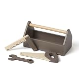 FLEXA Werkzeugkoffer Kinder aus Holz | 4-teiliges Werkzeug Set für Kleine Handwerker | Kinder Spielzeug | Montessori Holzspielzeug | Lernspielzeug ab 3 Jahre | Perfectes Geschenk für Jungen & M