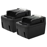EXTENSILO 2X Akku kompatibel mit Makita MT070E, HP347DWEX3, HP347D, HP347DWE, DTW280RMJ, JV143D Werkzeug (5000 mAh, Li-Ion, 14,4 V)
