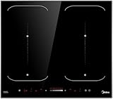 Midea Induktionskochfeld autark 60 cm 2 Flexzonen Metallrahmen Slider Touch Bedienung Booster Funktion schnelles Erw