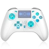 TURPOW Wireless Controller for PS4 LED, Dual Motor Vibration 6-Axis Sensor with LED RGB, für PS-3/PS-4/Slim/Pro/PC/S-w