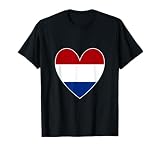 Niederlande Herz Flagge T-S