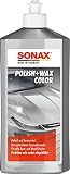 SONAX Polish+Wax Color silber/grau (500 ml) Politur mit grauen Farbpigmenten und Wachsanteilen | Art-Nr. 02963000