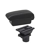 Armlehnen Mittelkonsolen Für Mini Für Cooper Für R50 Für R52 R5 Armlehnenbox Auto Armlehne Aufbewahrungsbox Innenraum Nachrüstung Armlehnenbox(A White line No USB)