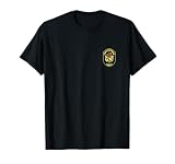 Austria Police Einsatzkommando Gifts EKO-COBRA Tee Herren T-Shirt Schwarz Kurzarm Klassisches Polizei-Logo-Rückdruck-T-S