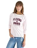 Damen 3/4-Arm Shirt mit Wording Artwork
