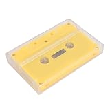 Beschreibbare Tonkassette, Leere Kassette, 45 Minuten Premium-Tonband mit Transparenter Hülle für Musikaufnahmen, Rekorder-Memos, Sprachdiktate (Yellow)