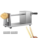 maddd Gemüseschneider, 860 g Langlebiger Schneidemaschine, Automatischer Schneidemaschine, Multifunktionaler Kartoffelschneider, Kartoffelschneider für Obst, Gemüse, Kartoffeln, Tornado Chips,