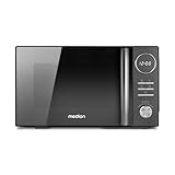 MEDION 3 in 1 Mikrowelle mit Grill und Heißluft Funktion (23 Liter, 900 Watt, 1.000 Watt Grill, 1.680 Watt Heißluft, 10 Automatikprogramme, Auftaufunktion, Display, MD11493) schw