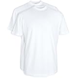 Suitable Obra T-Shirt Hoher Rundhalsausschnitt Weiß 2-Pack - Grösse XL - Herren - Bekleidung - Regular-fit - Baumw