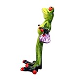 HOLIDYOYO 1stk Lustige Froschverzierungen Gnom Skulptur Schwan Im Freien Mittelstücke Tiere Mini-froschfigur Frauen Löwenfiguren Dinge Anlage Asiatisch Tank Schmuck Laterne Heim Green H