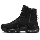 LARNMERN wasserdichte Stiefel Herren Kochschuhe rutschfeste Arbeitsschuhe Schuhe Herren Küche Wasserdicht Schuhe Motorradstiefel Schwarz,41 EU