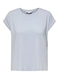 ONLY Damen Onlclaudia S/S Glitter Stripe JRS Basic Top Mit V-Ausschnitt Und Glitzer-Detail, Halogen Blue, M
