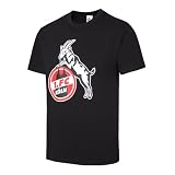 1. FC Köln T-Shirt Basic schwarz (DE/NL/SE/PL, Alphanumerisch, L, Regular, Regular, Schwarz)