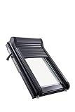 Original Roto Außenrollladen ZRO - Rollladen Manuell mit Kurbel - Doppelwandige Alu-Lamellen - Außenrollo für Roto Dachfenster Baureihe Designo R6/R8 - Größe 054/098 | 05/09 - Farbe Anthrazit M