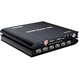 HDMI-Matrix, 4 in 2 Ausgänge, 8 K, 8 K, 4 x 2 HDMI 2.1 True Matrix Conmutador Switch 4 K 120 Hz HDR 2.3 HDMI Splitter 4 in 2 Out Switcher RL unterstützt Stereo-Ausgang für PS4 TV Box PC auf HDTV