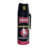 Ballistol Unisex – Erwachsene Verteidigungssprays Pfeffer KO Fog Abwehrsprays, 50