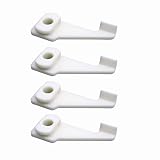 Sintrix Fab 4x Ersatzgleiter für Deckenmontage (1-läufig) Gardinenschienen - kompatibel mit IKEA VIDGA - Ersetzt IKEA Teilenummern 10067913/10078138 - Stabile Ausführung für Deckenvorhäng