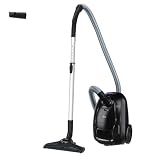 Hoover HE1 kompakter, leistungsstarker Bodenstaubsauger für Hartböden & Teppiche, EPA-Staubfilter, 2,5L Staubbeutel, integriertes Zubehör, 7,5 m Arbeitsradius [HEZ107HM]