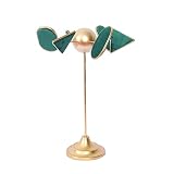 NBHGFF Schmuckständer Halskette Display Stand mit sechs einstellbaren Panels Metall Gold Schmuck Hals Kleiderhalter for den Einzelhandel Online-Schmuck-Foto anzeigen Schmuckregale(B)