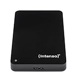 Intenso 6023580 Memory Drive 2TB Externe Festplatte inklusive Tasche, 6,4 cm (2,5 Zoll), 5400rpm, 8MB Cache, USB 3.0) schw