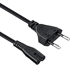 Mcbazel 3m schwarzes Netzkabel, Euro-Stecker C7 2-poliges Netzkabel für PS5 / PS4 / PS3 / Xbox Serie X/S - Schw