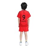 ISHWARA Nr. 9 personalisiertes Trikot-Set für Herren und Mädchen mit Namen und Nummer, Team-Logo,München individuelles Fußballtrikot für Jungen, Trainingsanzug