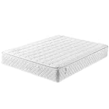Matratze 90/140/160 x 200 cm, 7 Zonen Federkernmatratze Orthopädische Taschenfederkernmatratze mit Komfort-Memory-Schaum-Schicht und Microfaser-Bezug, Härtegrad H3, Höhe 25 cm (140 x 200 cm)