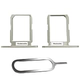 IS-TECK SIM-Kartenhalter Ersatz SIM-Tray Kompatibel mit Samsung Galaxy S6 G920F inklusive SIM-Nadel SIM-Kartensteckplatz (Gold Platinum (Gold))